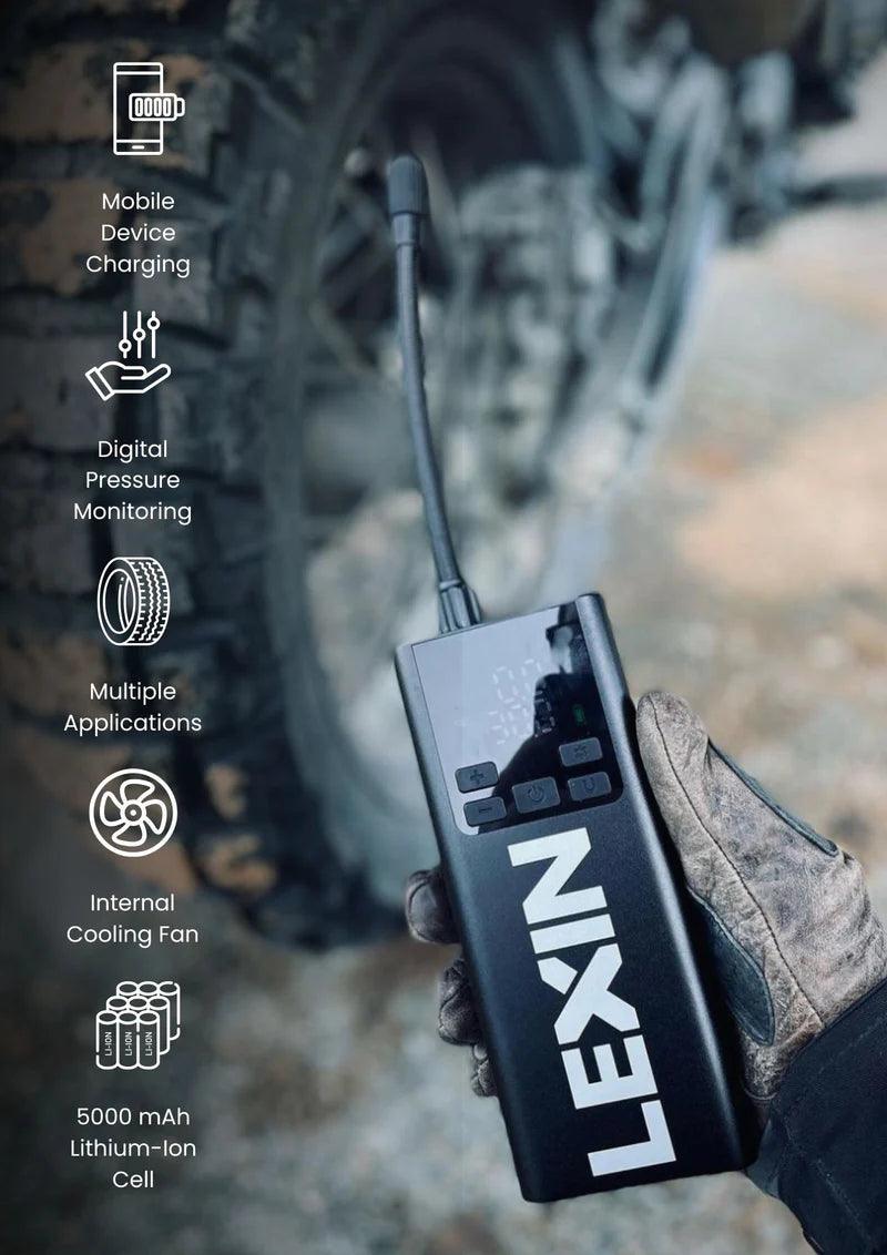 LEXIN P5 Portable Tire Pump - Moto Pockets