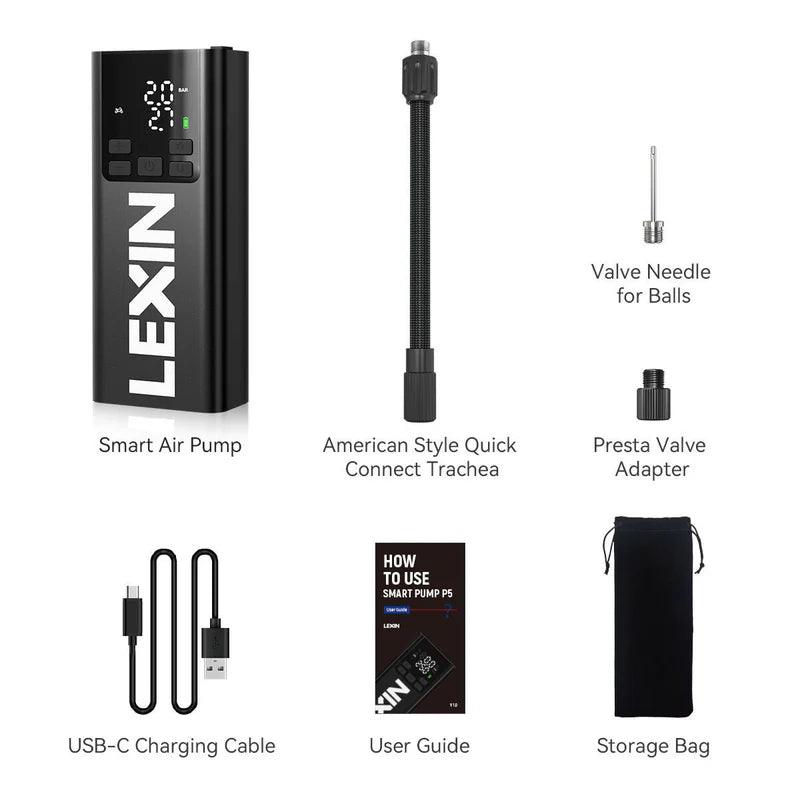 LEXIN P5 Portable Tire Pump - Moto Pockets