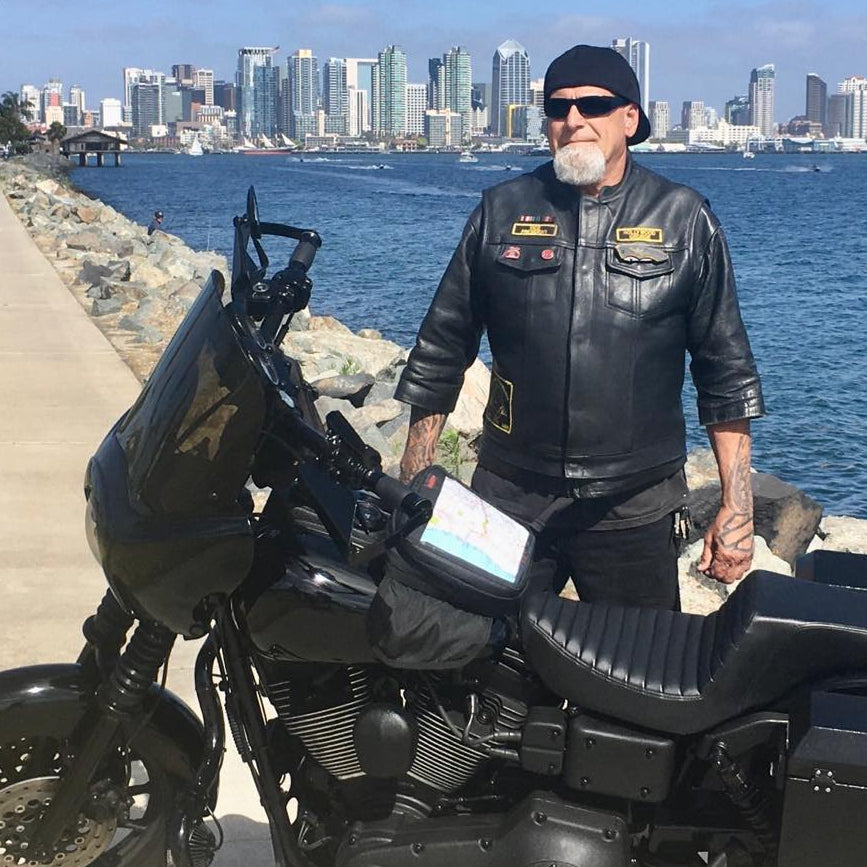 Pistol Pockets Motorcycle Magnetic Tank Bag