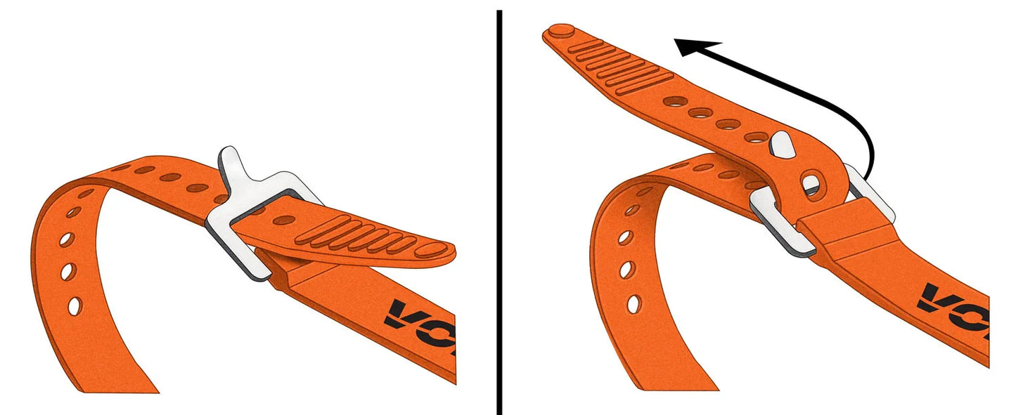 Voile Straps Aluminum Buckle - How to use.