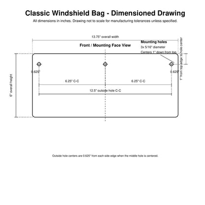 Harley Windshield Bag Specs