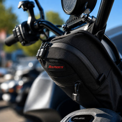 Drifter Motorcycle Handlebar Bag Harley Davidson T-Bars