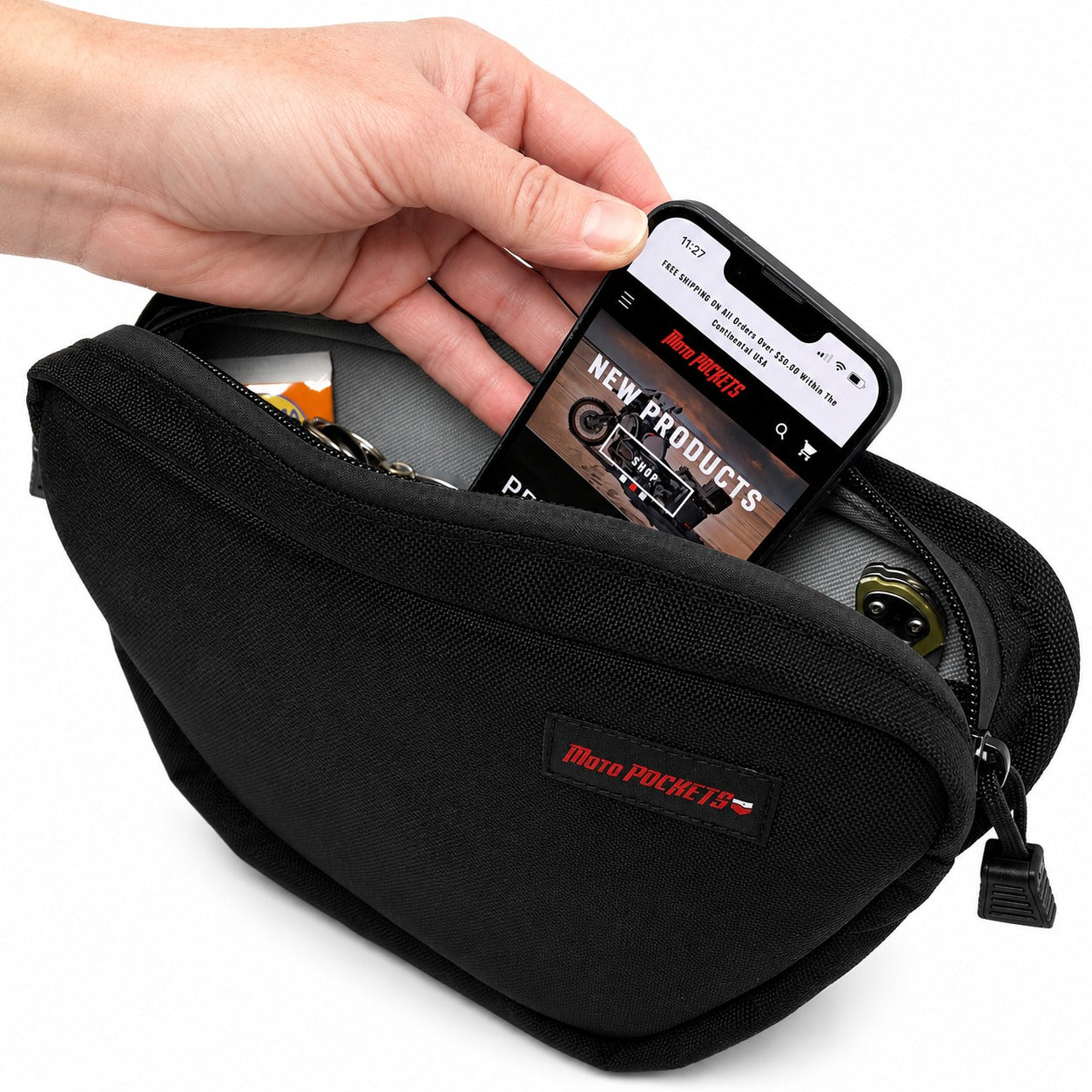 OG T-Bar Bag with items 