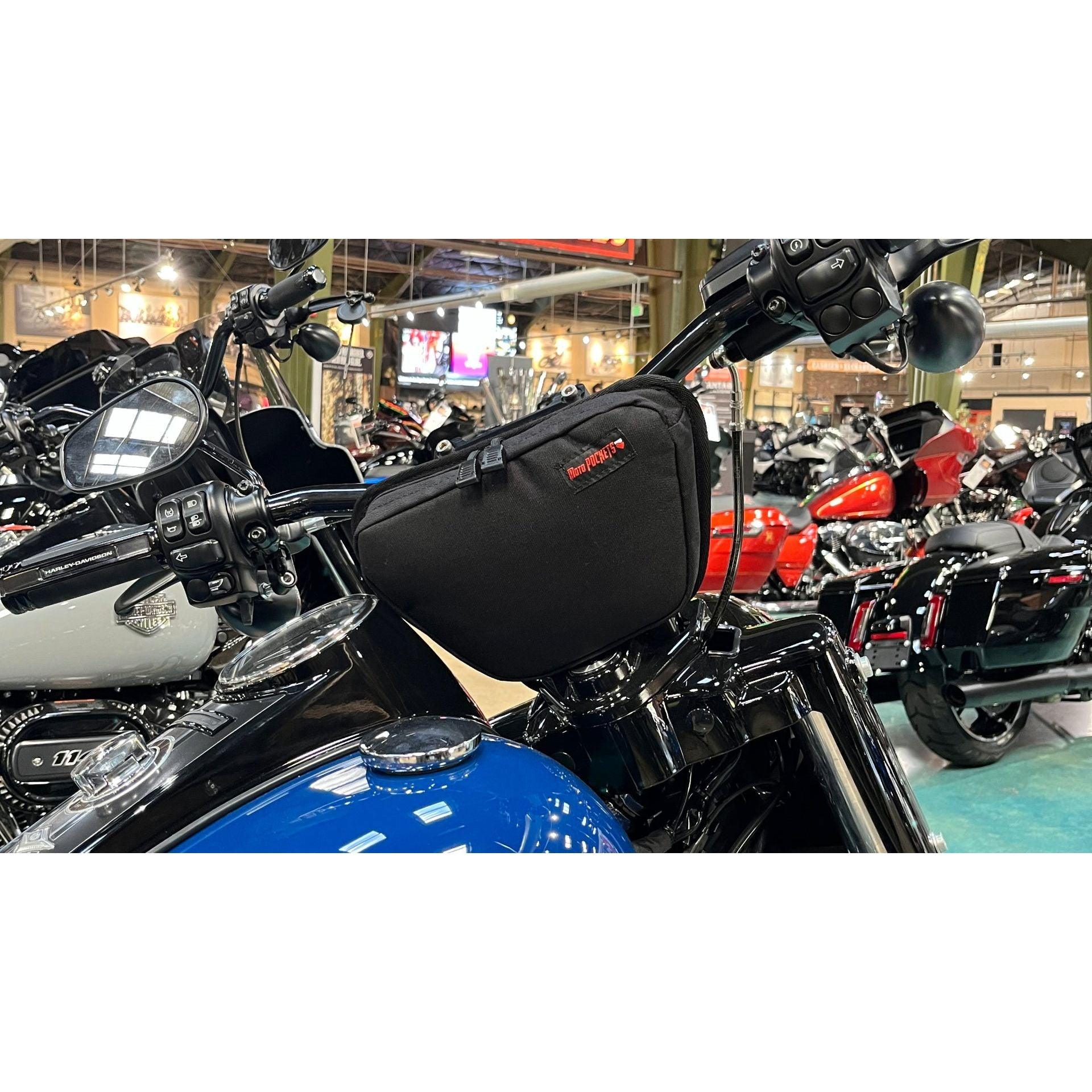 Green Camo OG T-Bar Handlebar Bag - Moto Pockets