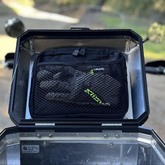 Motorcycle Top Case Lid Bag  Black- Moto Pockets