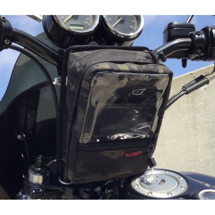 Utility Handlebar Bag for Harley | Tall Risers | USA-Made – Moto Pockets