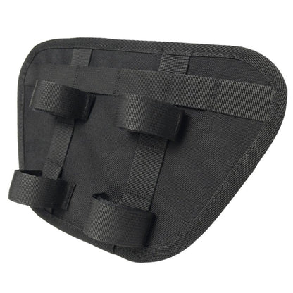 Moto Pockets OG handlebar bag with adjustable mounting straps for riser.