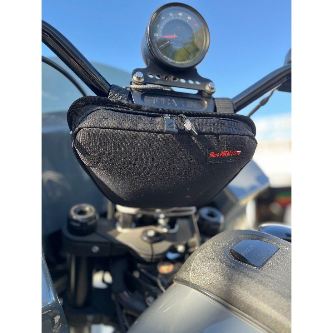 Green Camo OG T-Bar Handlebar Bag - Moto Pockets