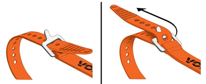 Voile Straps Aluminum Buckle - How to use.